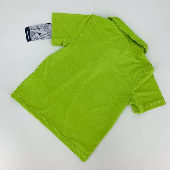 Tommy Bahama Active NWT Boys' Lime Green Short Sleeve Polo Shirt, XS - Picture 2 of 13